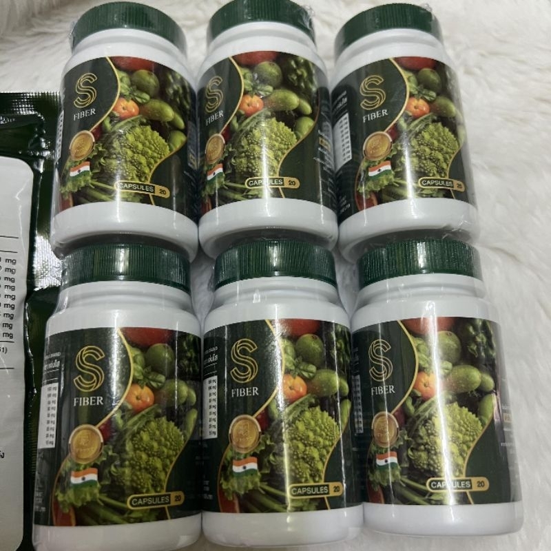 1 กระปุก เอส ไฟโต เอส ไฟเบอร์ ตราแจ่มใส s fiber s phyto jamsai brand dietary supplement 20caps