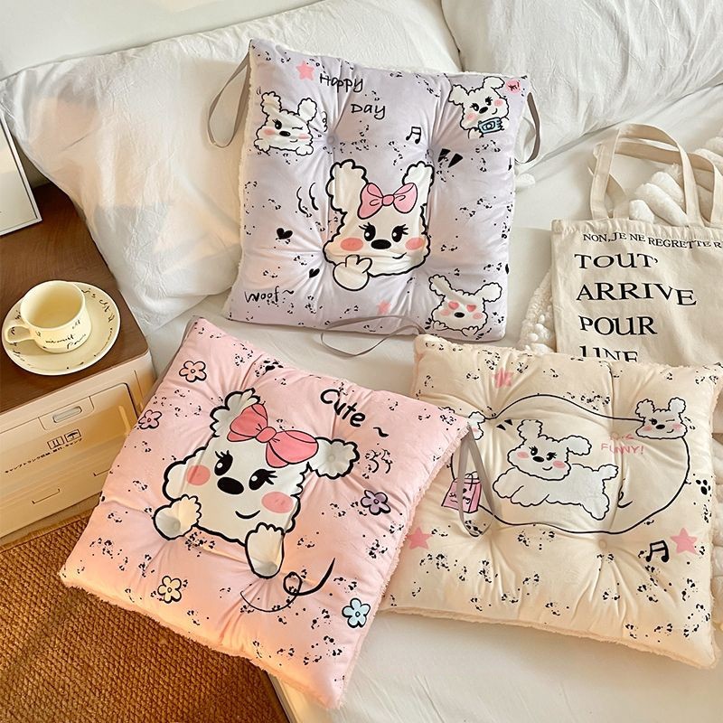 พร้อมส่ง เบาะรองนั่งเก้าอี้ ขนาด40x40cm แบบหนา นุ่มสบาย ลายการ์ตูนน่ารัก สําหรับตกแต่งบ้าน