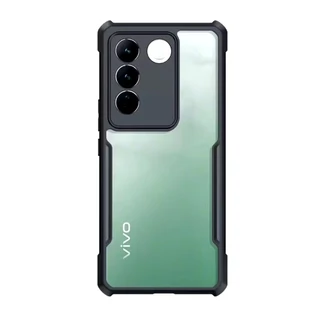 เคสกันรอยกล้อง PC+TPU สำหรับVivo V27 Pro V29E Y100 กันกระแทก เคสหลังใส