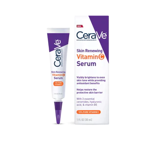 Cerave Skin Renewing Vitamin C " กล่องม่วง " เซราวี สกิน รีนิววิ่ง วิตามินซี (30ml)