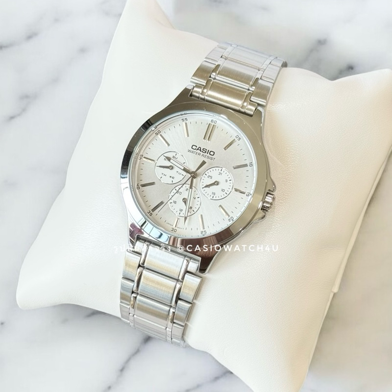 CASIO นาฬิกาข้อมือผู้ชาย รุ่น MTP-V300D-7A / MTP-V300D / MTP-V300 รับประกันศูนย์เซ็นทรัล cmg