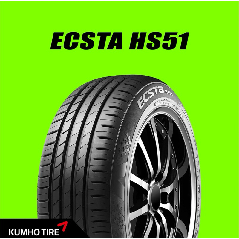 ยางรถยนต์ KUMHO 195/40 R17 รุ่น ECSTA HS51 81W *KR ***ยางปี2024 (จัดส่งฟรี!!! ทั่วประเทศ)