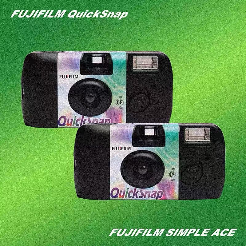 [สินค้าพร้อมจัดส่ง] กล้องใช้เเล้วทิ้ง Fujiflim simple ace Spec EU ISO400 มีแฟลช