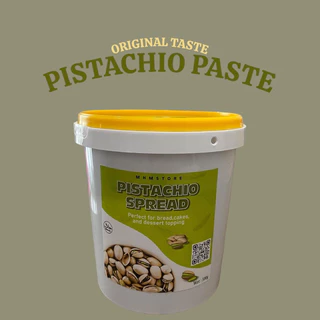 แยมเนยถั่วพิตาชิโอ Pistachio ยกถัง 1 kg พรีเมี่ยม สำหรับทำช็อกโกแลตดูไบคุนาฟ่า ต้นตำหรับ