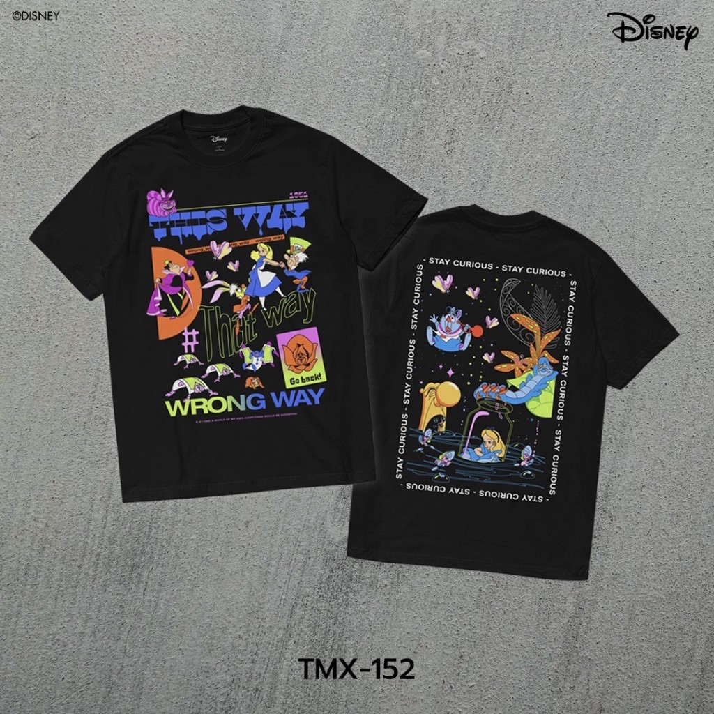 Power 7 Shop เสื้อยืดการ์ตูน "Alice In Wonderland" คอลเลคชั่น "Disney Classics" (TMX-152)