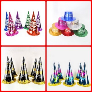 หมวกปีใหม่ หมวกกระดาษปีใหม่ หมวก Happy New Year