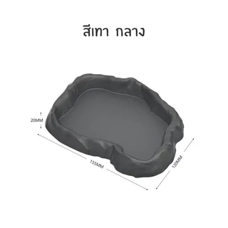 Nomoy pet ถาดใส่อาหาร ถาดใส่น้ำ รูปทรงสวยงาม ขนาดกลาง และ ใหญ่