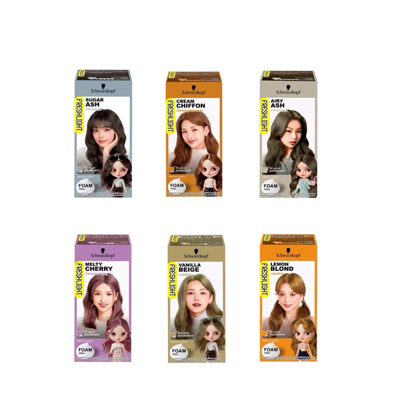 แพคเกจ Schwarzkopf Fresh Light Foam 213g โฟมเปลี่ยนสีผม เฟรชไลท์
