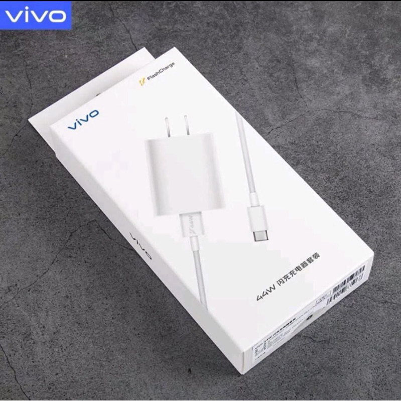 ชุดชาร์จ Vivo FlashCharge Usb TypeC 44W หัวชาร์จvivo 44W ชาร์จไว ชาร์จเร็ว ชาร์จด่วน