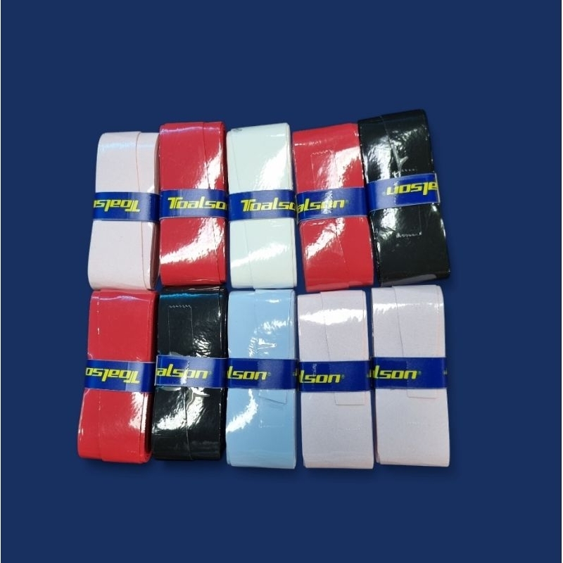 TOLSON :Grip  พันด้ามไม้แบดไม้เทนนิส จำนวน 10ชิ้น (ของแท้100%)