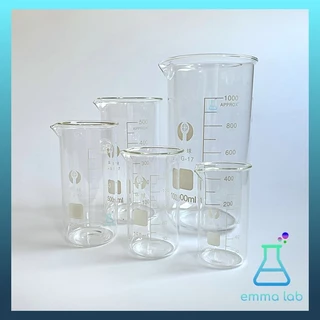 บีกเกอร์ ทรงสูง Tall Beaker บีกเกอร์แก้ว Glass Beaker Tall Form with Spout