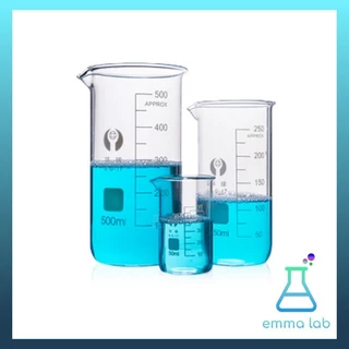 บีกเกอร์ ทรงสูง Tall Beaker บีกเกอร์แก้ว Glass Beaker Tall Form with Spout