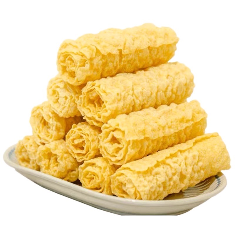 JY.57ฟองเต้าหู้ม้วนทานคู่ชาบูสุกี้หม้อไฟจีนสะดวกอร่อย120g รูปที่ 8
