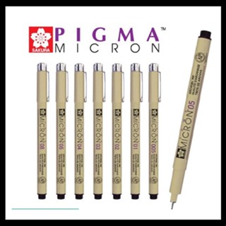 SAKURA ปากกาตัดเส้น สีดำ ปากกาพิกม่า PIGMA MICRON DRAWING PE…