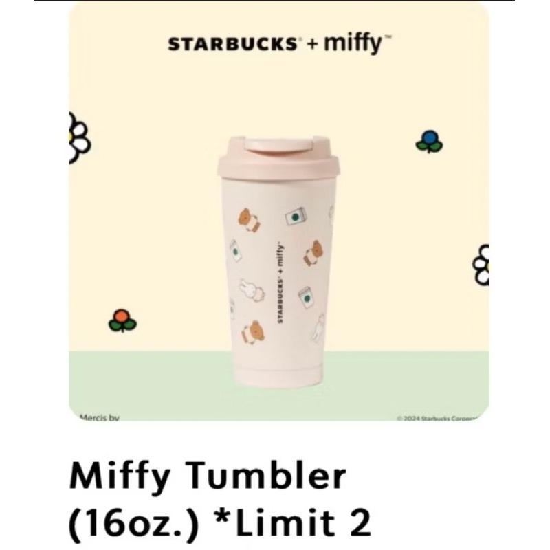 🐰Starbucks​ x Miffy รวมไอเทม Miffy✨️🌸พร้อมส่งจากกทม.