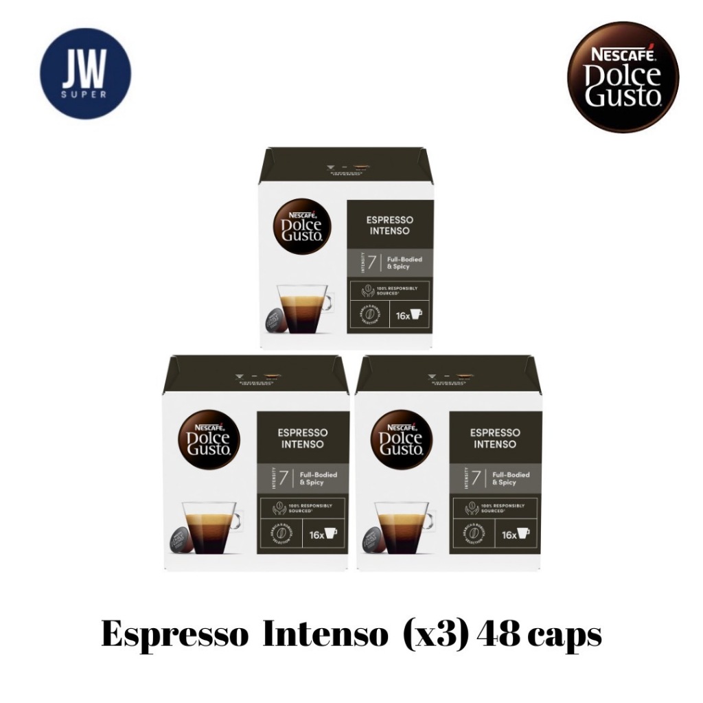 เซตสุดคุ้ม (x3 กล่อง) Nescafe Dolce Gusto Espresso Intenso แคปซูลกาแฟ เอสเพรสโซ่ อินเทนโช่ DG Espres