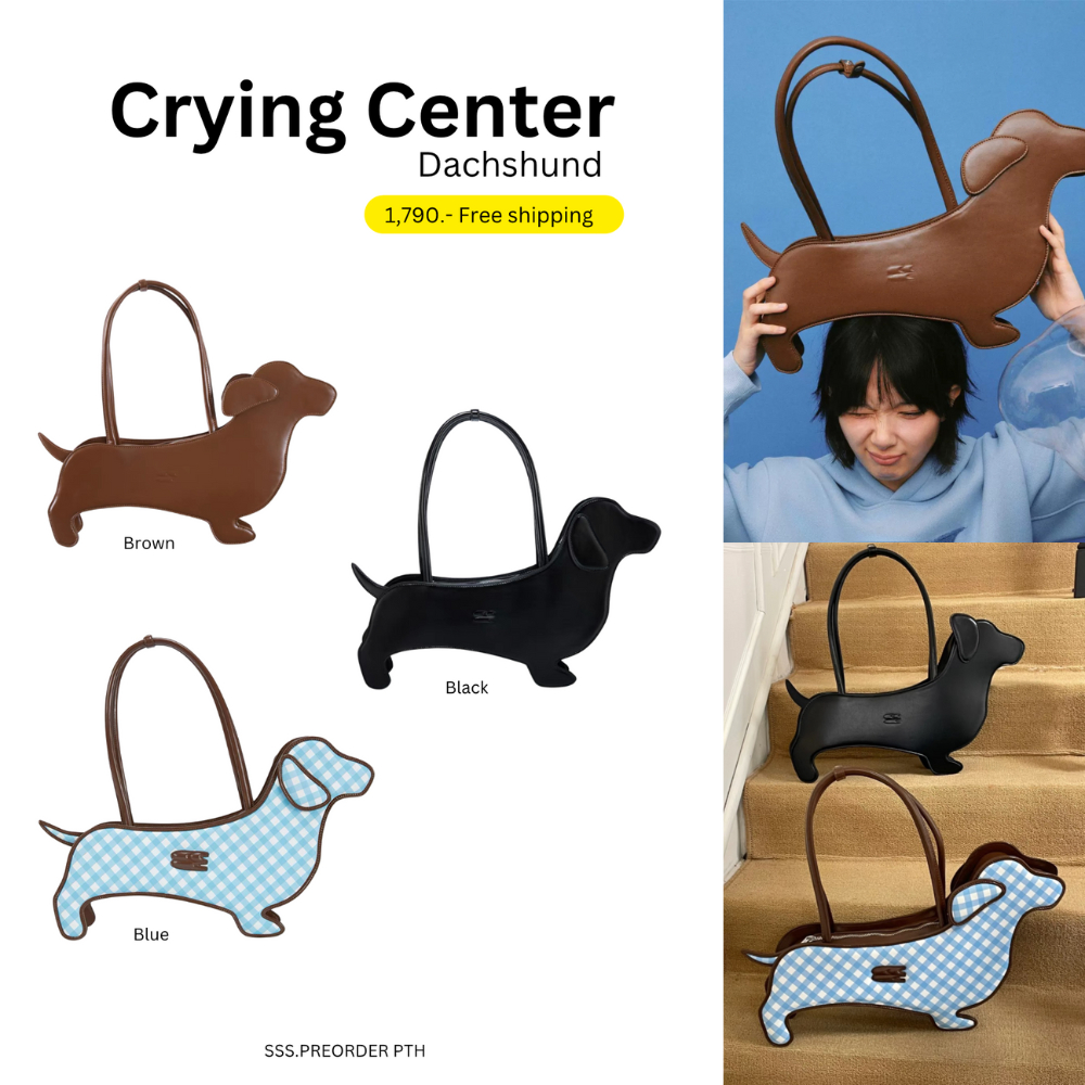 [ พร้อมส่งในไทย ] กระเป๋า Crying Center Dachsund