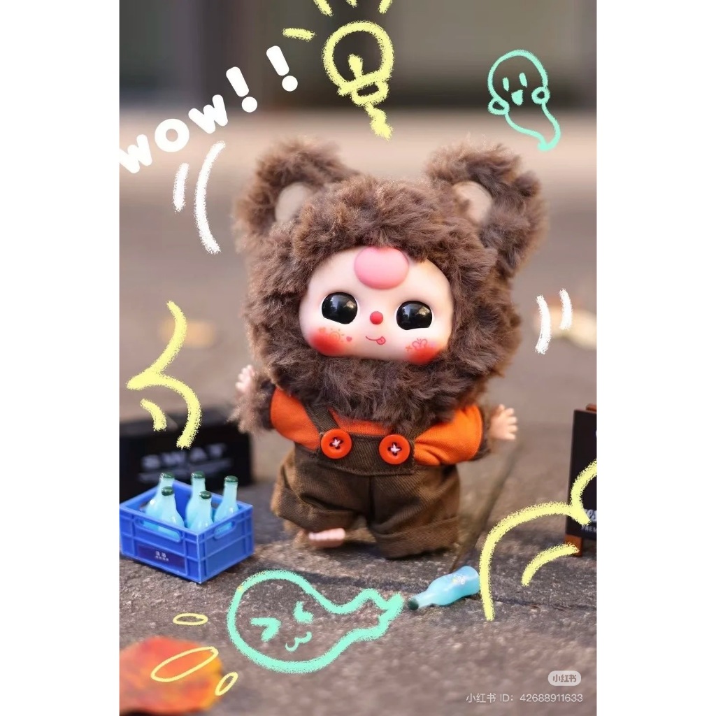 [สินค้าพร้อมส่ง] พวงกุญแจตุ๊กตา Babythree Little Cutie Limited ( V3 mini ) แบบจุ่มและเช็คการ์ด นะคะ