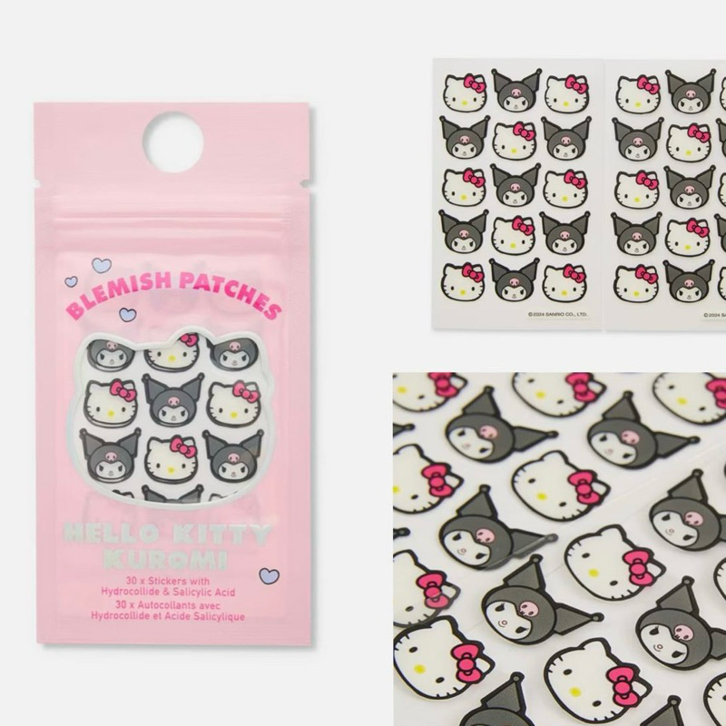 HELLO KITTY/MY MELODY/CINNAMONROLL/BAD BADTZ ที่แปะสิวคิตตี้ คุโรมิ แบบแม่ชม UK LIMITED EDITION ของแท้ 100% หิ้วเองค่ะ