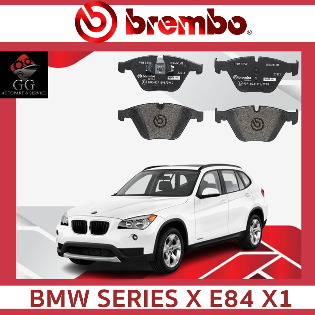 ผ้าเบรคหน้า BMW SERIES X E84 X1 (18I 20I 20D) บีเอ็มX1 ปี10-15 ผ้าเบรคBREMBO (P06 055N)