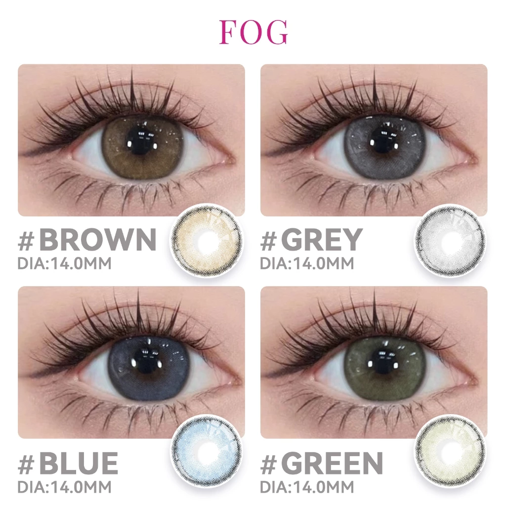 Midroo【COD】 บลิงบลิงๆ💎 FOG /Mirage Product Series เลนส์หวานๆ เหมาะกับเมื่อแต่งหน้าMonthly1คู่-14.0/14.5mm