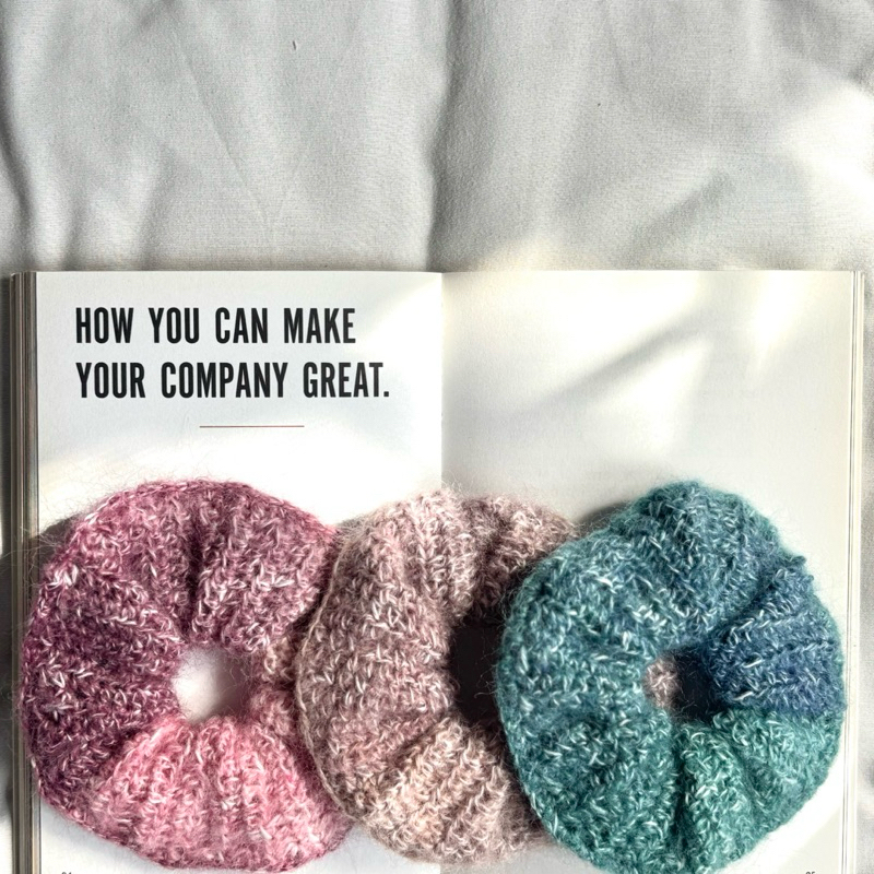 Sponge scrunchies | ยางรัดผมแฟชั่น ยางรัดผมน่ารัก ยางรัดผม ลายผ้า
