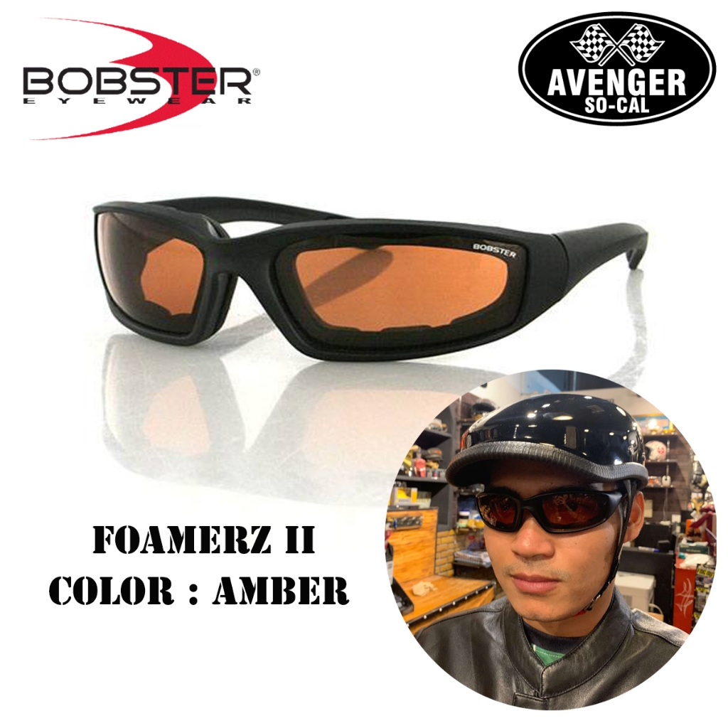 แว่นตากันลมสำหรับหรับขับขี่มอเตอร์ไซค์ ยี่ห้อ Bobster รุ่น Foamerz 2 นำเข้าจาก อเมริกา