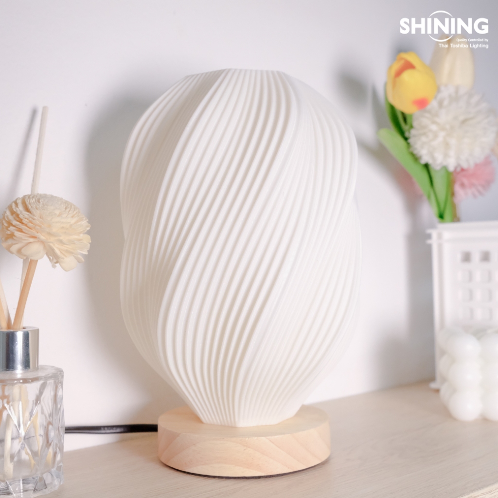 โคมไฟตั้งโต๊ะ SHINING Table lamp Bonnie รุ่นบอนนี่ ขั้ว E27 เปลี่ยนหลอดได้ ทันสมัยสวยงาม Toshiba lighting - รูปที่ 2