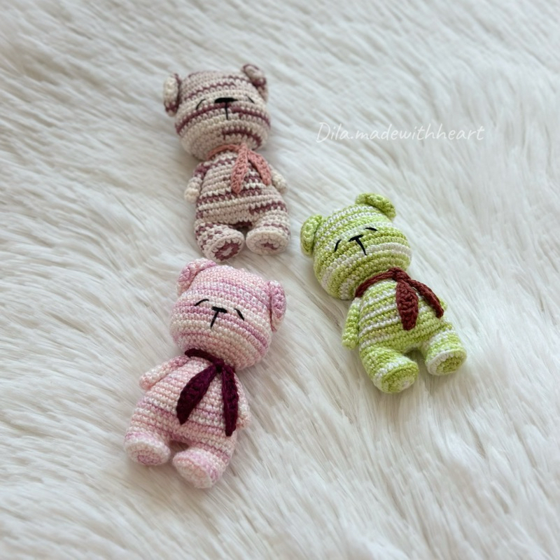 Keychain ʕ≧ᴥ≦ʔ พวงกุญแจตุ๊กตาหมีหลับ ♡ - รูปที่ 6