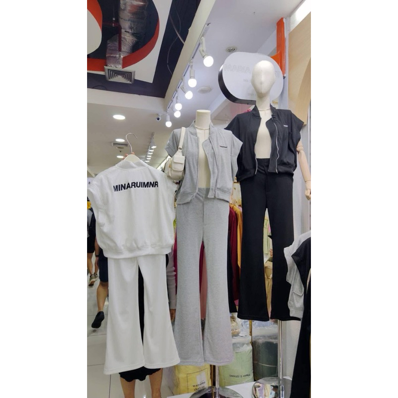 ชุดเซ็ทสองชิ้นขายาว งานแพงป้ายMaria closet