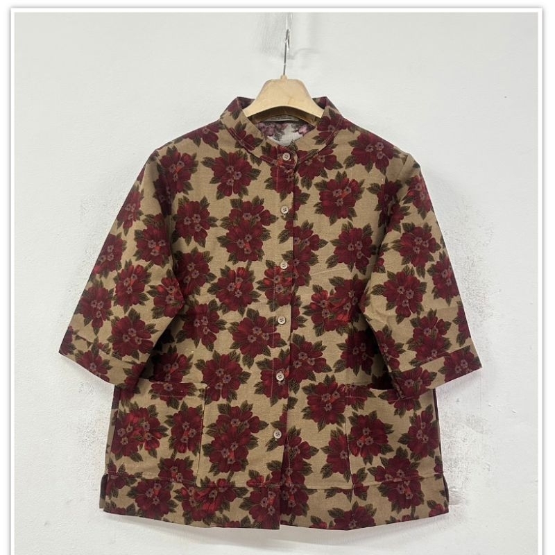 เสื้อผู้หญิง วัยกลางคน. หรือ ผู้สูงอายุ. เสื้อคอจีน *ผ้าฝ้าย* (Cotton Linen)เนื้อผ้านิ่มใส่สบายคอจีน📌ลายใหม่📌