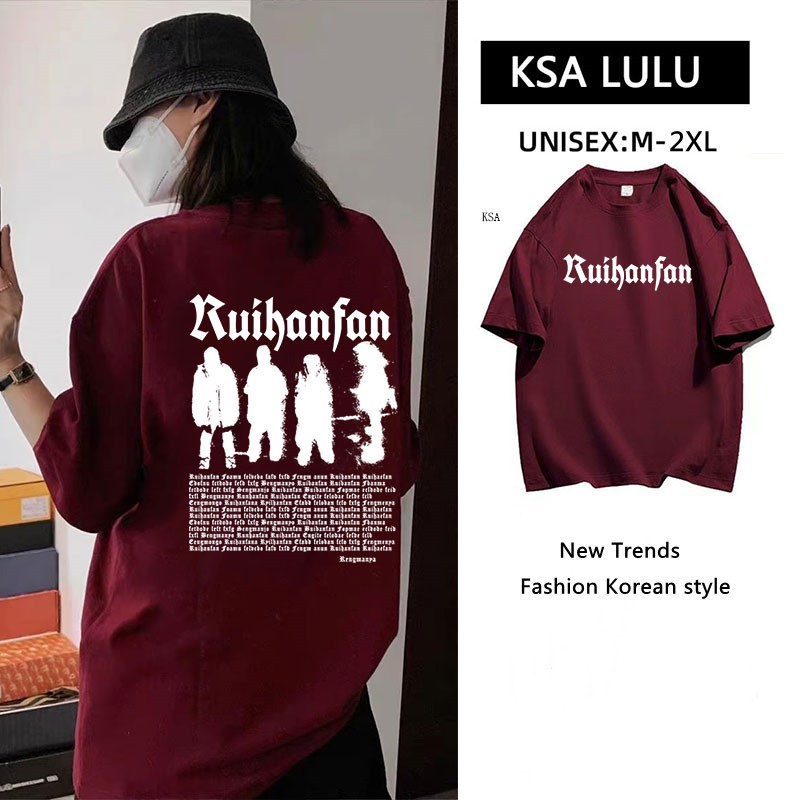 เสื้อยืดแฟชั่นผู้หญิงกําลังฮิตใหม่ล่าสุด Oversize เสื้อผ้าสาวอวบไซส์ใหญ่ เสื้อโอเวอร์ไซส์สไตล์เกาหลี สกรีนลายวินเทจเท่ๆ