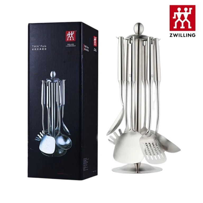 Zwilling เครื่องครัว ไม้พาย ทัพพีซุป กระชอน ช้อนข้าว ชุดเจ็ดชิ้น สแตนเลส ชุดเจ็ดชิ้น