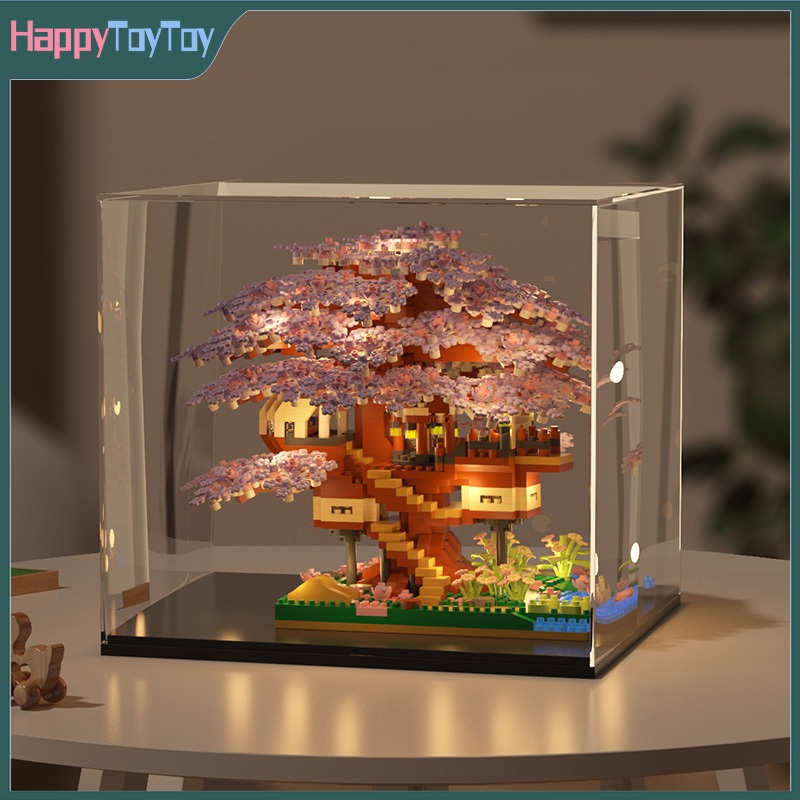 🌸บ้านดอกไม้🏕️ DIY บ้านต้นซากุระ ตัวต่อบ้านดอกไม้ ชุดตัวต่อ แบบอย่างสถาปัตยกรรม หลากหลายสไตล์ให้เลือก