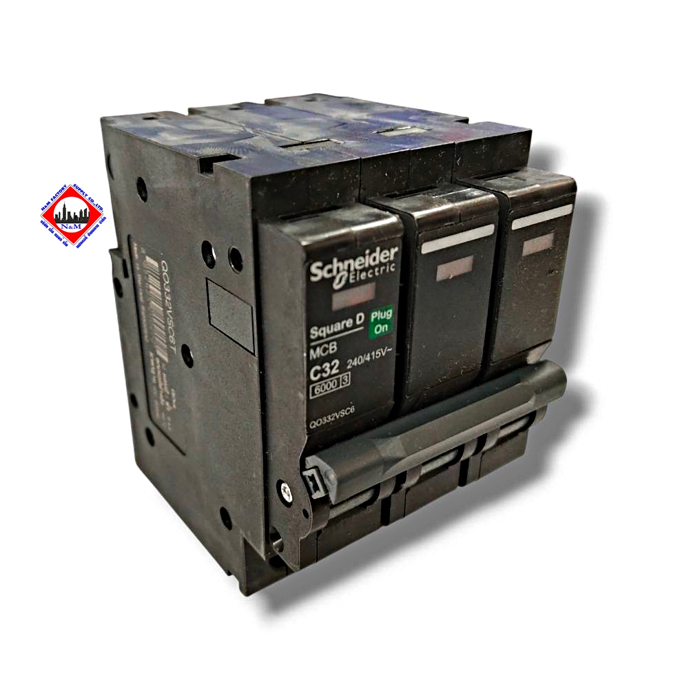ลูกเซอร์กิต สแควร์ดี 32 A 3 POLE QO332VSC6Tผลิตอย่างมีคุณภาพ ทนทานต่อการใช้งาน
