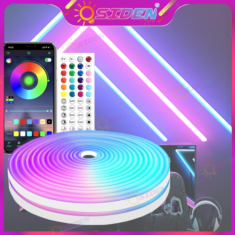 OSIDEN ไฟเส้น led กันน้ำ 5M 10M ไฟตกแต่ง ซิงค์เพลง ไฟเส้น led 24V ไฟปาร์ตี้ ไฟแต่งร้าน ไฟสีติดห้อง ไฟหลังทีวี ไฟเส้น rgb