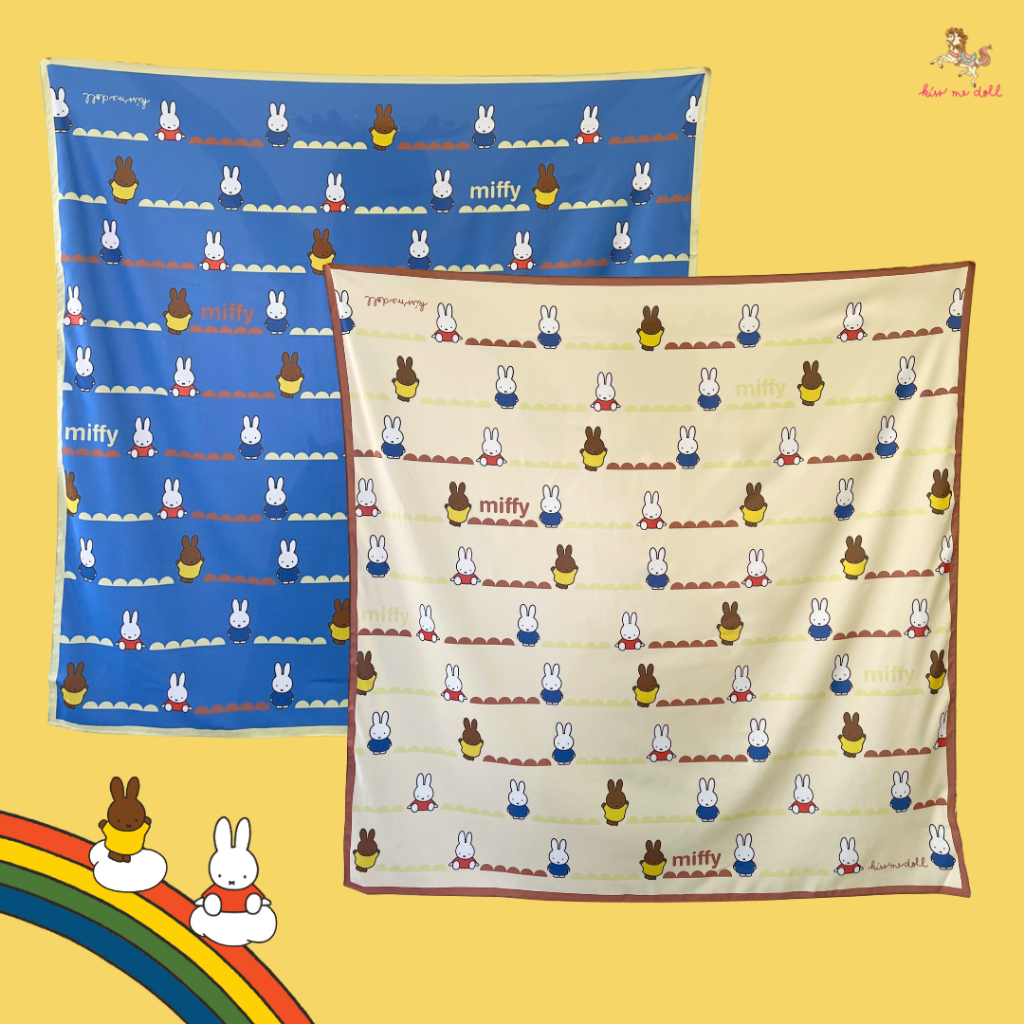 Kiss Me Doll وشاح Miffy ‏100×100 سم — صورة 4