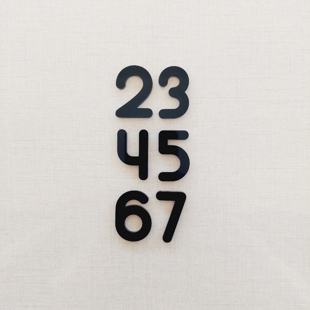 🦄 ตัวเลขที่บ้าน 🏡 ป้ายบ้านเลขที่ ตัวเลขอะคริลิค - รูปที่ 4