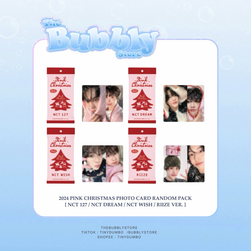 2024 PINK CHRISTMAS PHOTO CARD RANDOM PACK ( NCT 127 / NCT DREAM / NCT WISH / RIIZE VER. )