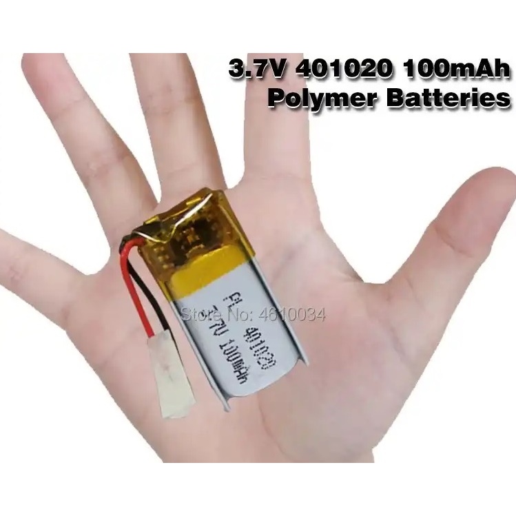 Battery Li-Polymer เบอร์ 401020 3.7V 100mAh   (2008)