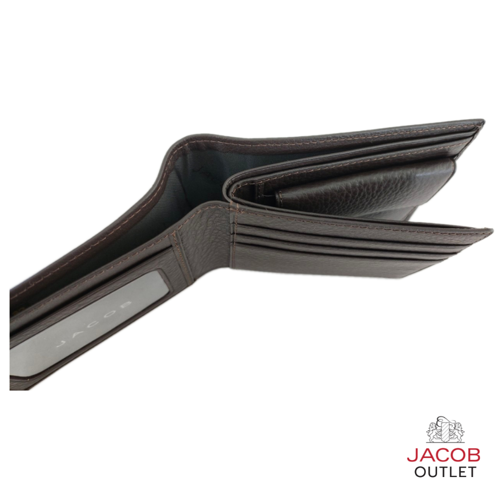 JACOB กระเป๋าสตางค์ชาย มีช่องเก็บเหรียญและช่องใส่รูปภาพ - รุ่น SMITH 22182