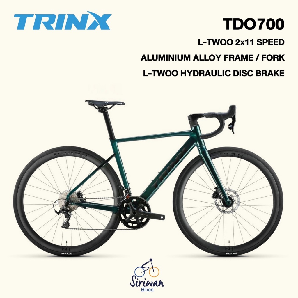 TRINX TDO700 LTwoo 11 speed เสือหมอบ เฟรมอลูมิเนียม ดิสน้ำมัน