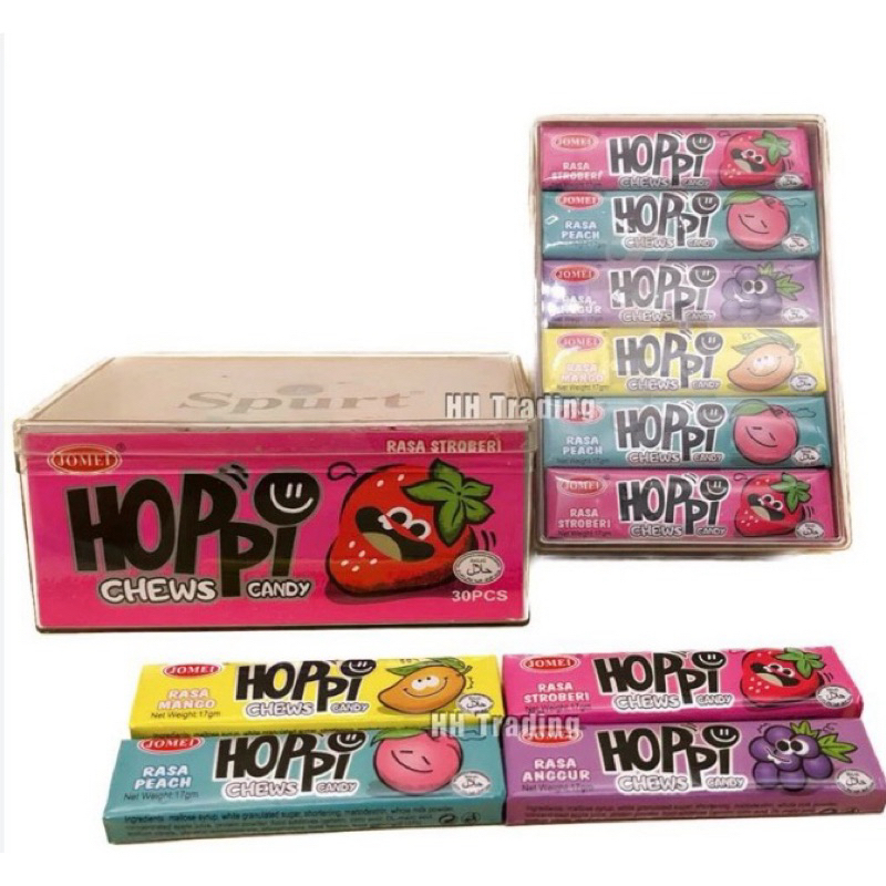 ลูกอมซูกัส Hoppi หอม เคี้ยวมัน