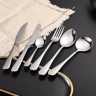 ShopAt.Two[ST-1] ช้อน ส้อม มีด ช้อนสแตนเลสเกรดอาหาร SUS410