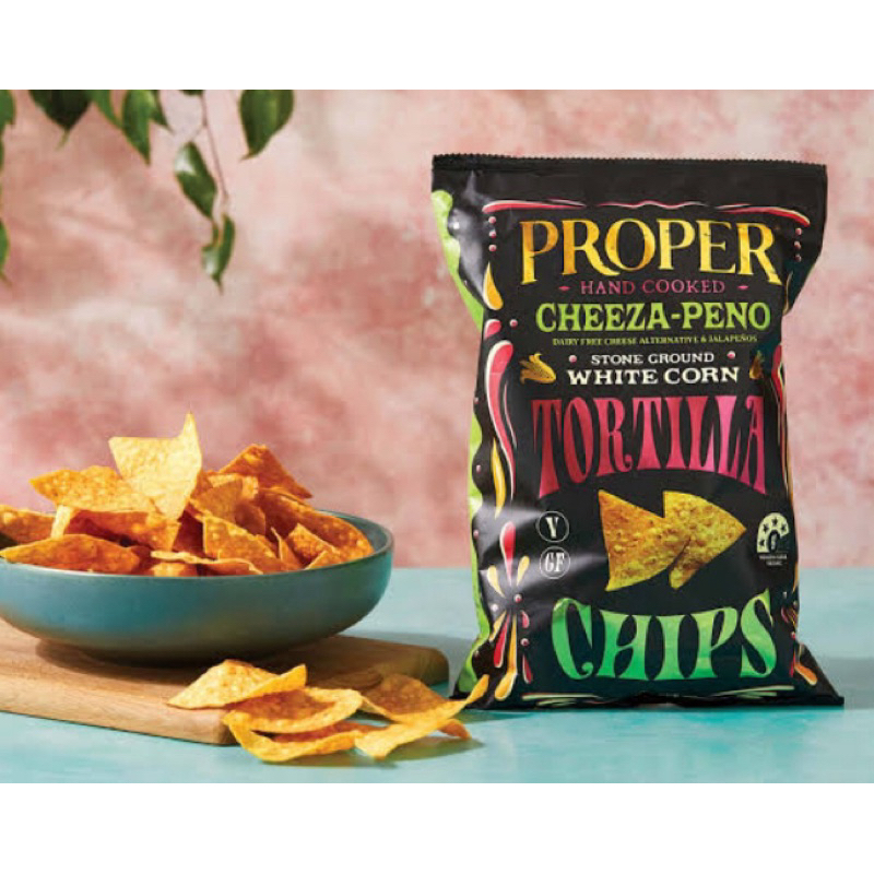 Proper Hand Cooked Cheeza-Peno/ Salted / Pineapple & Salsa Tortilla Chips 150g