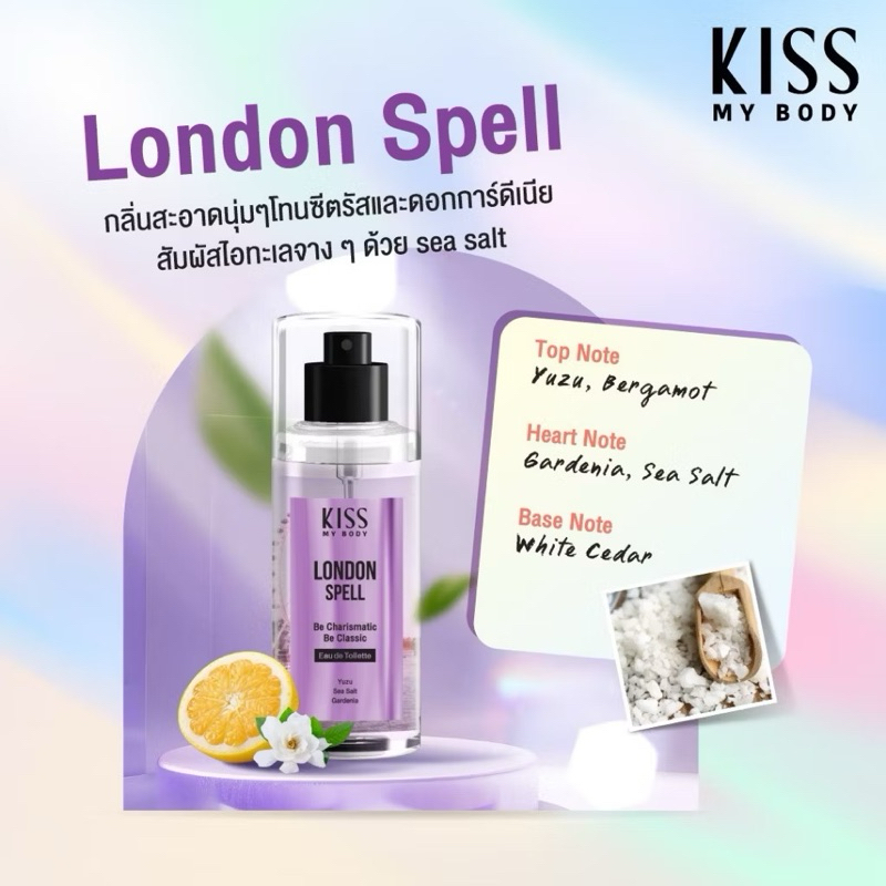 ส่งฟรี/มีไลฟ์ ลด50% สเปรย์น้ำหอม คิส มาย บอดี้ เพอร์ฟูม มิสต์ ครบทุกกลิ่น 88 มล. Kiss My Body Perfume 88