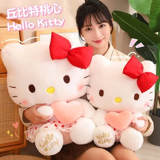 30/40CM Sanrio ตุ๊กตาคิตตี้ Hello Kitty ตุ๊กตาแมวหน้าคิตตี้ ตุ๊กตา