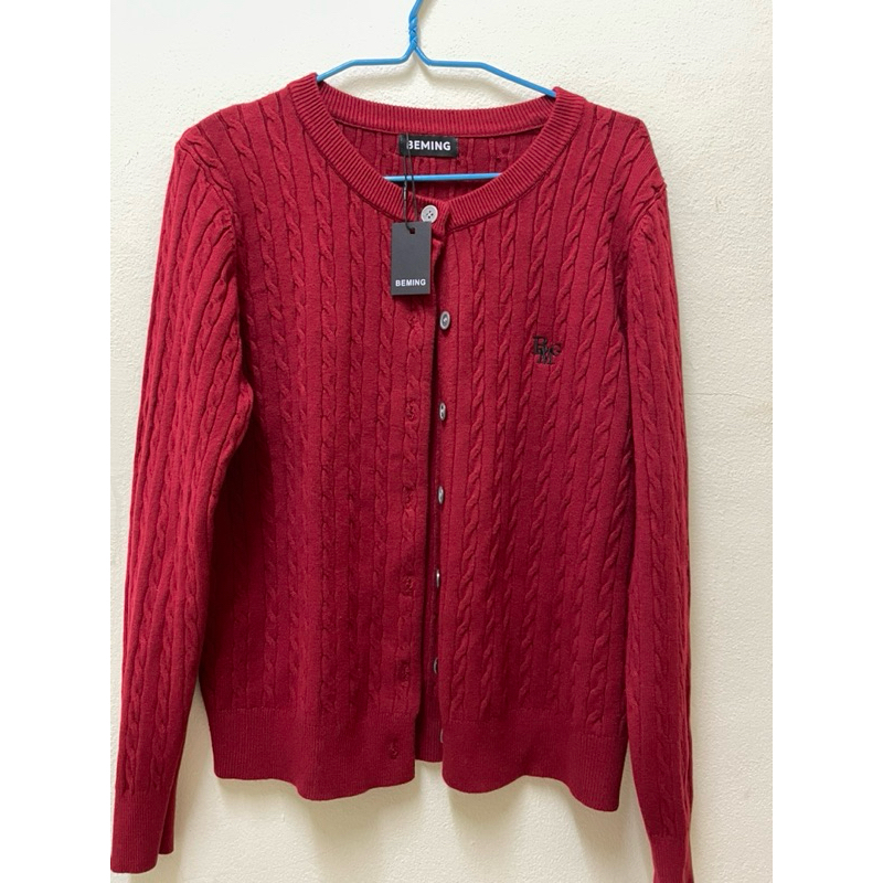 Beming Cardigan สีแดง