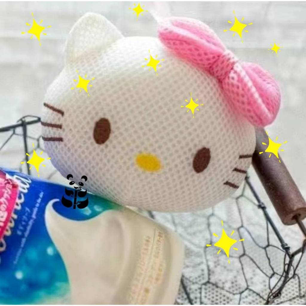 Sanrio Hello Kitty แปรงแต่งหน้าการ์ตูนอะนิเมะฟองน้ําอาบน้ํ รูปที่ 3