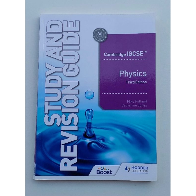 หนังสือ แบบเรียน ฟิสิกส์ Cambridge IGCSE Physics STUDY AND REVISION GUIDE 169Page